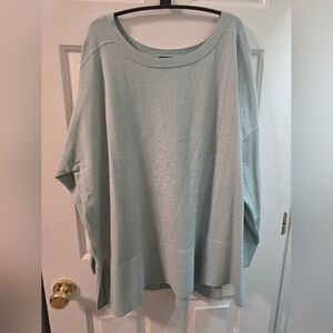 Cyrus Light Mint Green Lightweight Oversized Knit Top